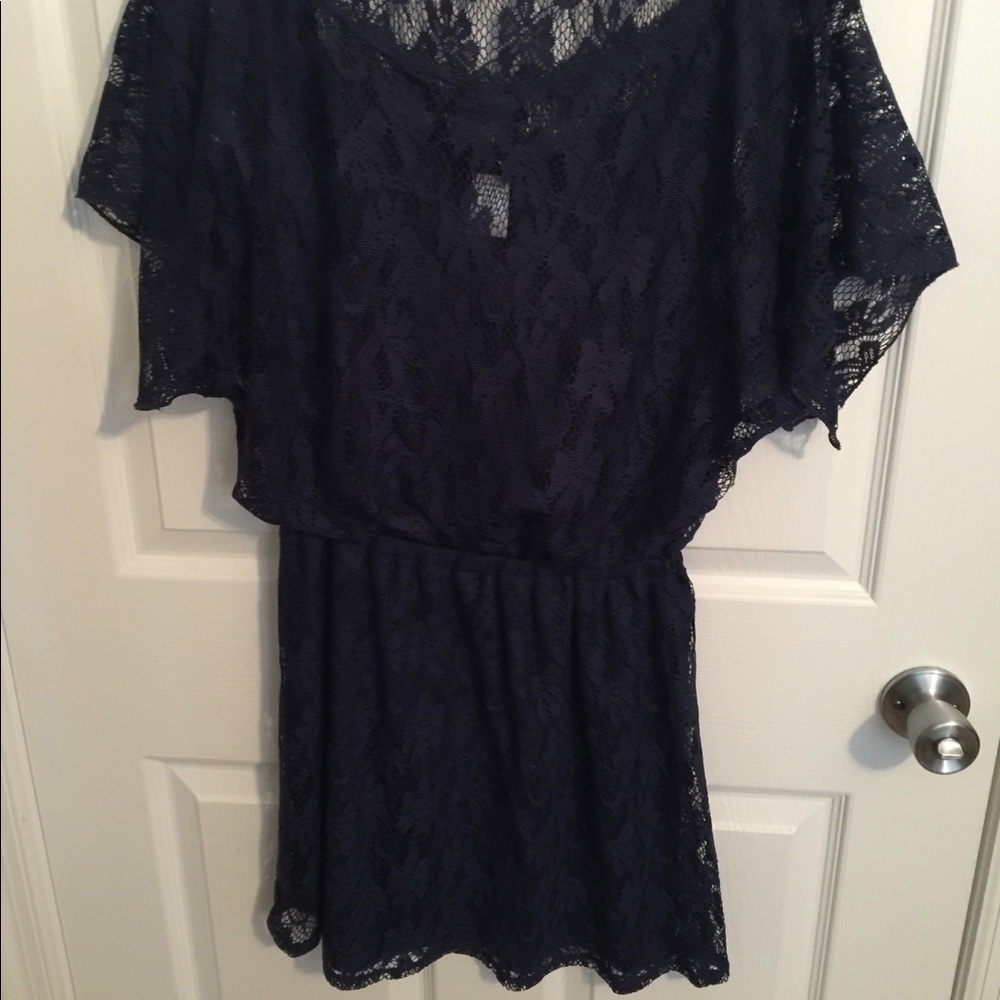 Navy Lace Dress